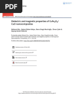 Dielectric and Magnetic Properties of CuFe2O4 CuO Nanocomposites