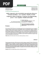 Análisis Comparativo Sobre La Afectividad Como Motivadora Del Proceso Enseñanza-Aprendizaje - Casos