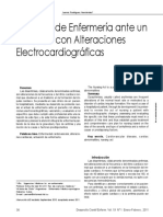 El Actuar de Enfermería Ante Un Paciente Con Alteraciones Electrocardiográficas