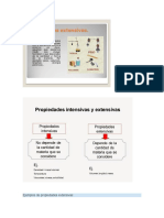 Ejemplos de Propiedades Extensivas