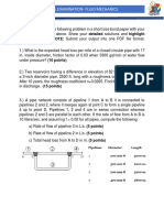 Final Examination-Fluid Mechanics