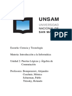 Unidad 2 - Puertas Lógicas y Álgebra de Conmutación