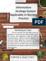 UNIT 3 - Information Technology System Applicable in Nursing Practice