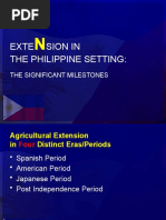 Exte Sion in The Philippine Setting