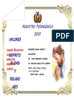 Registro Pedagogico Caratula Religion