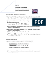 AL 3.1 - Ondas - Absorção, Reflexão, Refração e Reflexão Total