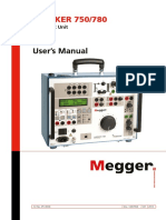 SVERKER 750 - 780 Relay Test Unit. User S Manual