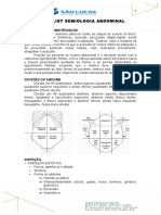 Checklist Semiotecnica Semiologia Abdominal