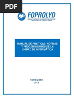 Manual de Políticas Normas y Procedimientos de La Unidad de Informática V2