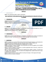 Bases Del Campeonato de Fulbito y Voleibol Inter Municipalidades Por Los 98 Aniversario de Creación Politica de Vilcabamba