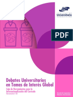 20 Debates Universitarios en Temas de Interes Global