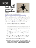 Galileo 1/45 Scale Model Assembly Instructions: A. You'Ll Need The Following