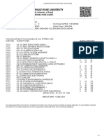 Savitribai Phule Pune University, Online Result Rohit