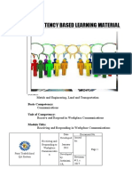 CBLM in Receive and Respond in Workplace