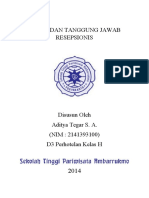 TUGAS DAN TANGGUNG JAWAB RESEPSIONIS (FO Mid)