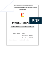 Project Report: Iot Based Attendance Marking System