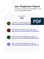 Viper Plagiarism Report: Sustainable Livelihood Assessment - June Gate WORK