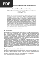 Design of Multifunction Vehicle Bus Controller: Abstract. The Train Communication Network (TCN) Is Widely Used in High