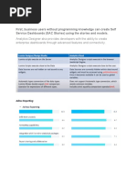 First, Business Users Without Programming Knowledge Can Create Self Service Dashboards (SAC Stories) Using The Stories and Models