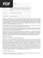 Sentencia Donde Se Decreta Secuetro de Locales de Arrendamiento Agotada La Via Administativa