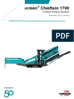 Powerscreen Chieftain 1700 2 Deck Technical Specification Rev 9-01-01 2017