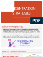 Concentration Strategies: Presented By: HARSH CHATURVEDI (00714901818)