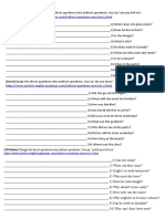 (Present Simple Tense) Change The Direct Questions Into Indirect Questions. Use NP Can You Tell Me'