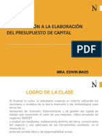 Sesión 02 - Introduccion A La Elaboracion Del Presupuesto de Capital