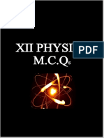 XII Physics MCQS With Key