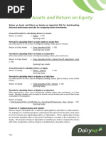 Return On Assets and Return On Equity