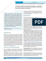 Gingival Recession and Various Root Coverage Procedures