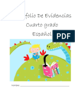 Portafolio de Evidencias Cuarto Grado Español: Nombre