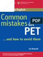 Common Mistakes at PET