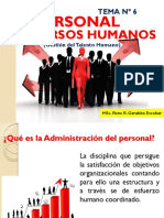 TEMA #6 Administracion de Personal