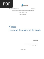 Normas Generales de Auditorias de Estado