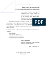 Solicitud A Dirección Regional de Salud Pago Cafae