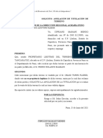 Solicitud A Dirección Regional de Agricultura Capachica