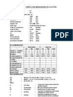 Third Floor Beam Design Calculation