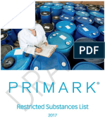 Confidential Draft - Primark Restricted Substances List 2017