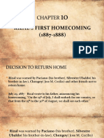 Rizal'S First Homecoming (1887-1888)