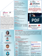 Five Day Online FDP Brochure - Anurag University