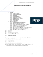 Vectors and Complex Numbers (Students Study Material & Assignment)