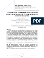 An Approach For Prediction of Crop Yield Using Machine Learning and Big Data Techniques