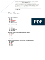 SOAL UAS SEMESTER 1 TP.2017-2018: C. Mata Pelajaran