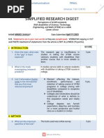 SI Mpli FI Edresearchdi Gest: I Ntroducti ON Score