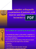 The Complete Orthopaedic Examination of Patients With Injuries and Diseases of The Locomotor System