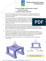 HydroD Semisubmersible Stability