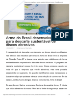 Armo Do Brasil Desenvolve Solução para Descarte Sustentável de Discos Abrasivos - Canal Bioenergia