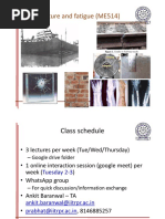Fracture and Fatigue (ME514) : 1 IIT Ropar, Punjab