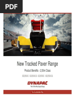 New Tracked Paver Range: Product Benefits - 2,55m Class